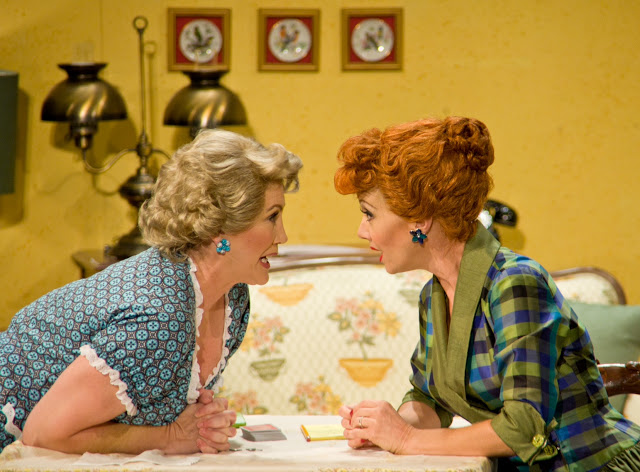 Left to Right: Joanna Daniels (Ethel Mertz) and Sirena Irwin (Lucy Ricardo). Photo courtesy Justin Barbin.