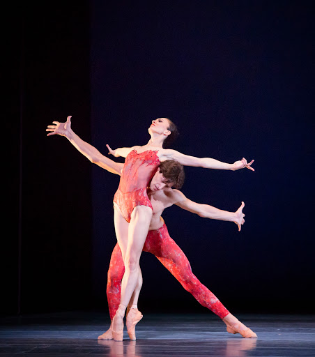 The Joffrey Ballet  in 'Bells' by Yuri Possokhov Dancers: Temur Suluashvili and Victoria Jaiani Photo by Cheryl Mann